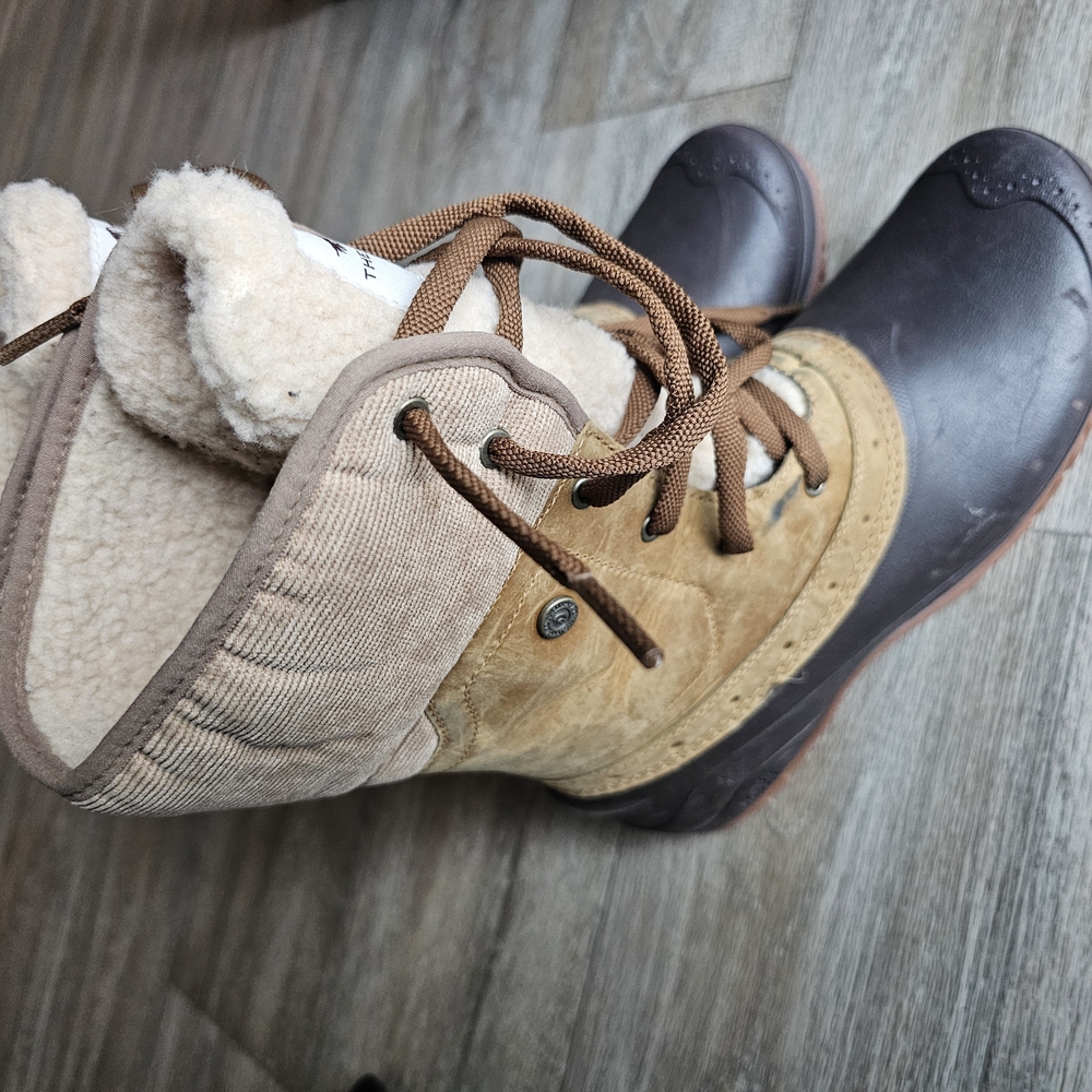Tan and Brown Winter Boots